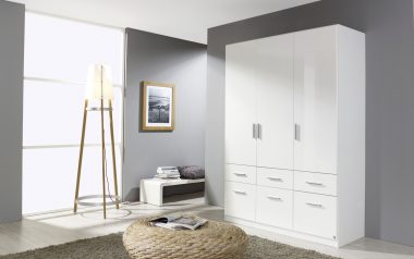 German Gloss 3 door 6 drawer wardrobe