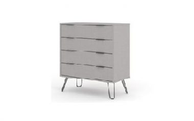 August Grey 4 Drawer Chest