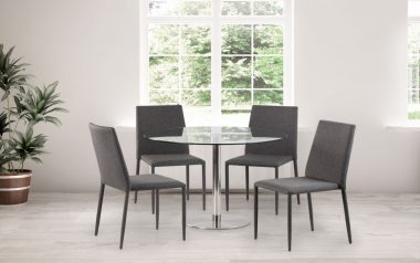 Milano Round Glass Dining Table