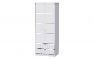 Diamond Cube 2 Door 2 Drawer Wardrobe