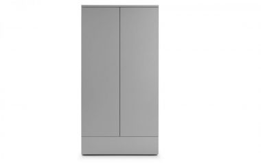 Mona Grey 2 Door 1 Drawer Wardrobe