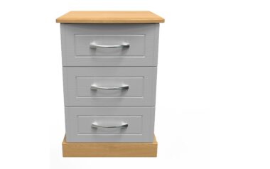 Britney 3 Drawer Bedside