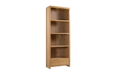 Carved Oak Tall Bookcase