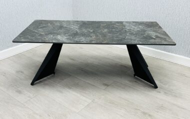 Georgia Black & Gold Ceramic Coffee Table