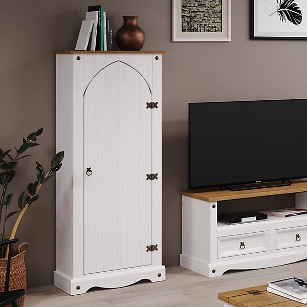 core-products-storage-vestry-cupboard-white-wax-with-antique-wax-top-h143-5cm-x-w60-0cm-x-d31-6cm~5017839926291_01c_MP