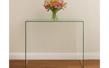 Amalfi Clear Glass Console Table