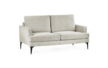 Carrera Cream Sofa – Angled View