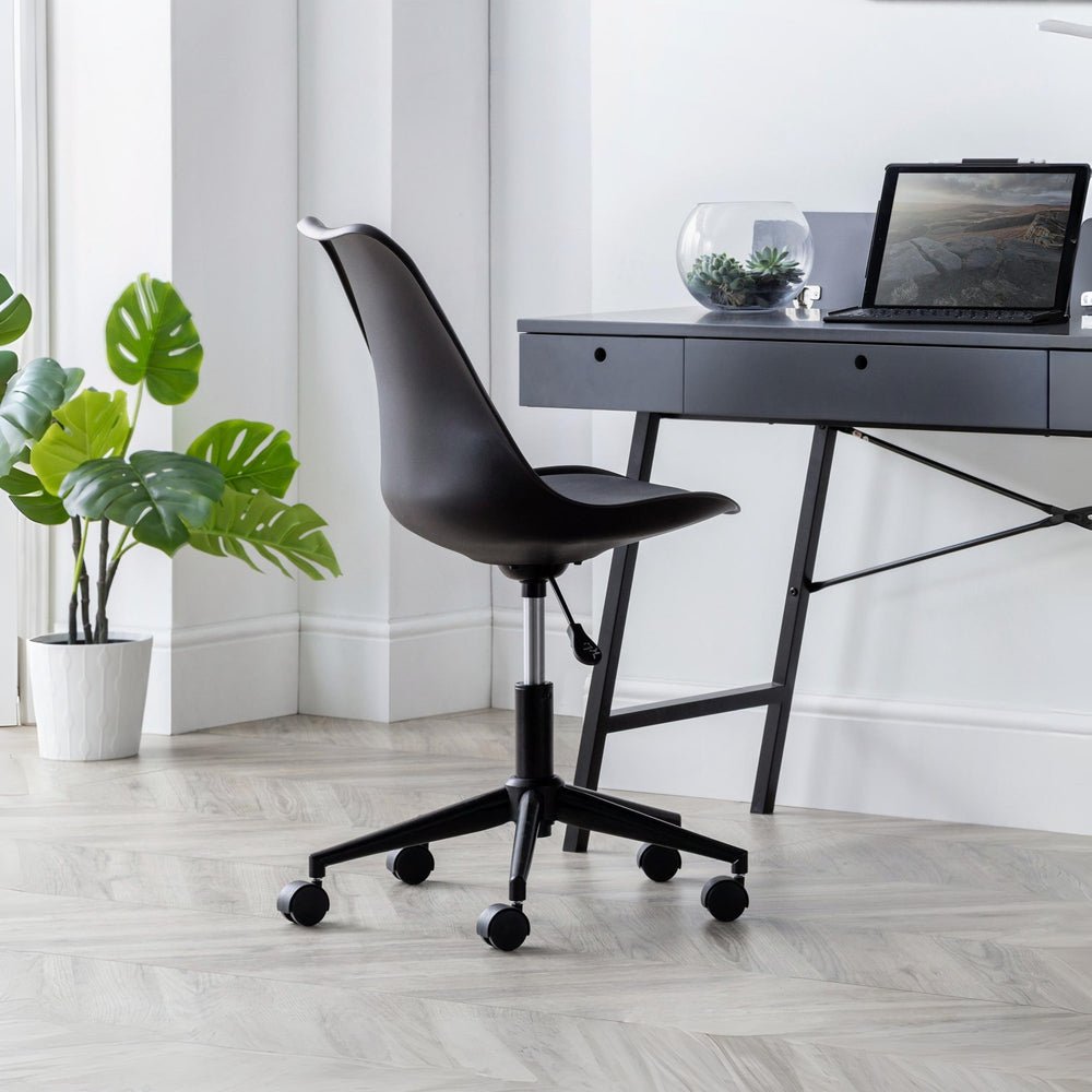 Erika Office Chair - Grey & Black Erika Office Chair - Grey & Black
